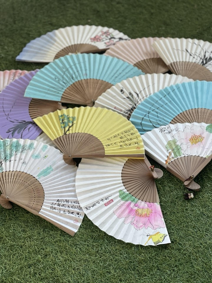 Atelier coréen - éventail (buchae) Estelle SO (1)